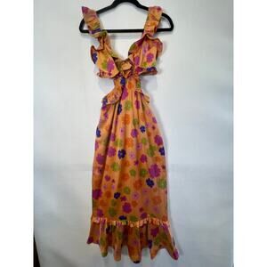 Show Me Your MuMu Lane Midi Dress Sz xs (wedding guest dress)